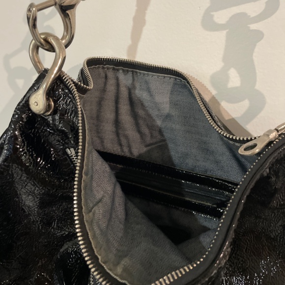 Black patent leather purse - Picture 3 of 4